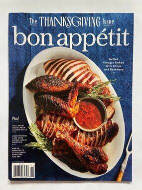Bon Appetit Magazine November 2020 The Thanksgiving Issue Cover No Label